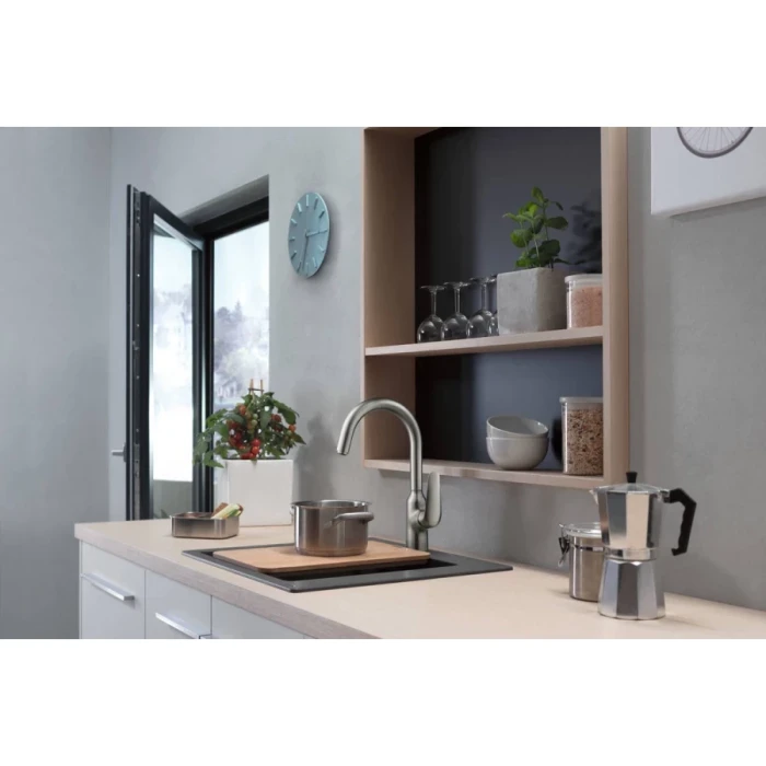 Hansgrohe смеситель для кухни, Focus M42, нержавеющая сталь арт. 71802800
