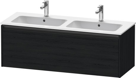 Duravit тумба подвесная под двойную раковину 480 мм х 1210 мм х 440 мм, ketho.2, k25066016160000 цвет: чёрный дуб