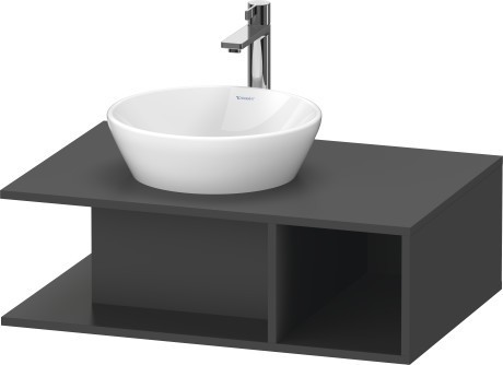 Duravit тумба подвесная под раковину 800 мм х 550 мм, d-neo, de492804949 цвет: графит матовый