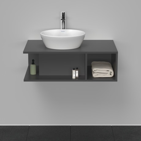 Duravit тумба подвесная под раковину 800 мм х 550 мм, d-neo, de492804949 цвет: графит матовый