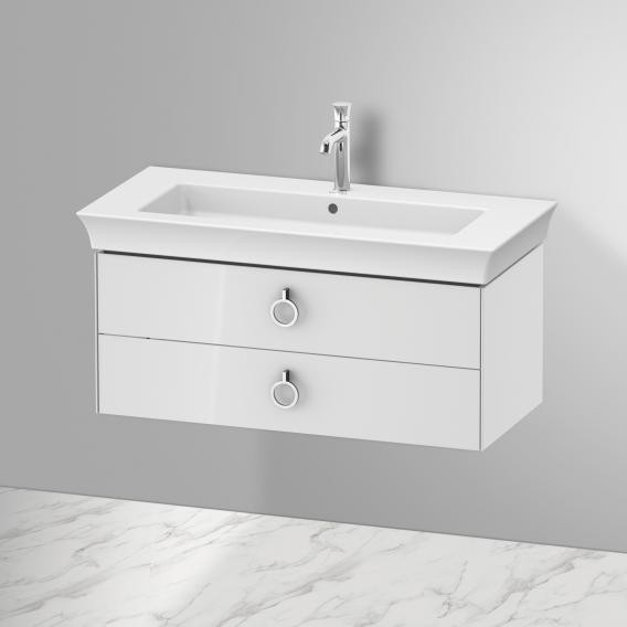 Duravit тумба подвесная 458 мм х 984 мм, white tulip, wt435208585 цвет: белый глянцевый