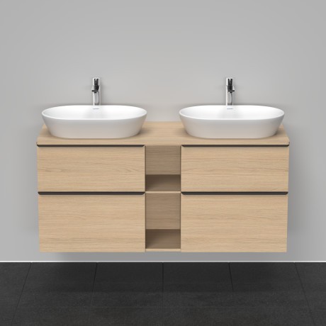 Duravit тумба подвесная под две раковины 1400 мм х 550 мм, d-neo, de4970b3030 цвет: натуральный дуб