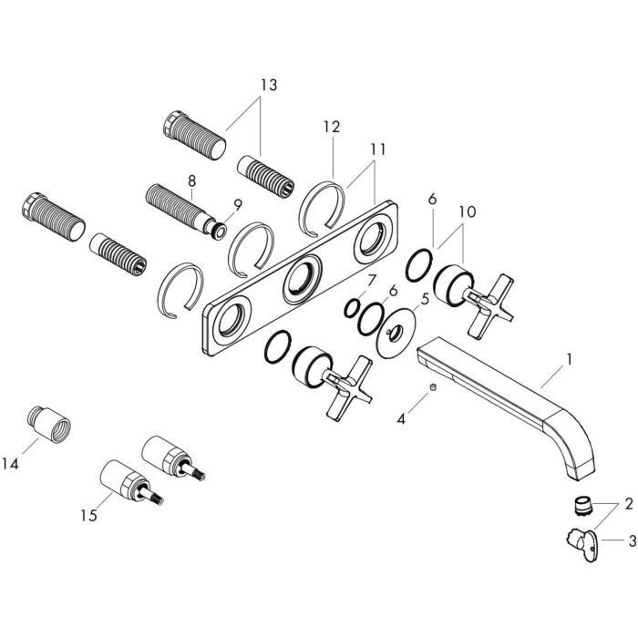 AXOR смеситель для раковины, Citterio E, черный арт. 36115340