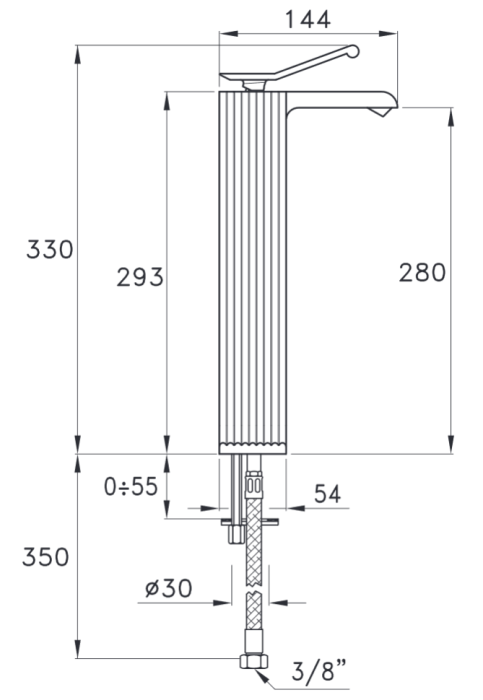 Stella смеситель для раковины, casanova, бронза арт. cs00103bz01