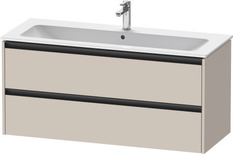 Duravit тумба подвесная под раковину 480 мм х 1210 мм х 550 мм, ketho.2, k25265091910000 цвет: серо-коричневый матовый