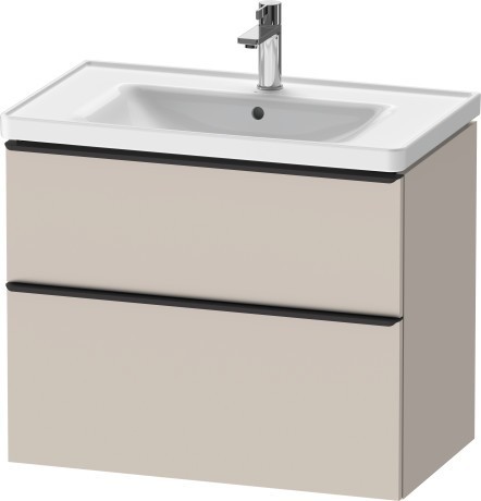 Duravit тумба подвесная под раковину 784 мм х 452 мм, d-neo, de435509191 цвет: серо-коричневый матовый