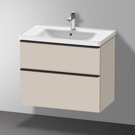 Duravit тумба подвесная под раковину 784 мм х 452 мм, d-neo, de435509191 цвет: серо-коричневый матовый