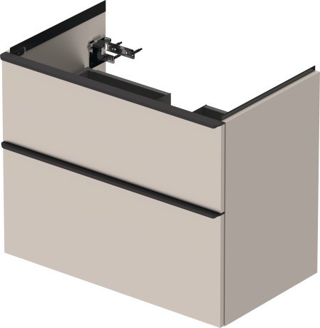 Duravit тумба подвесная под раковину 784 мм х 452 мм, d-neo, de435509191 цвет: серо-коричневый матовый