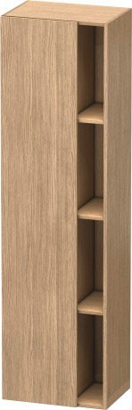Duravit шкаф высокий левый, с тремя полками, durastyle, ds1249l5218 цвет: европейский дуб/белый матовый