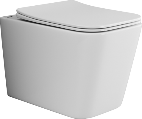 Ceramicanova подвесной унитаз с сиденьем cubic, cn1806 цвет: белый