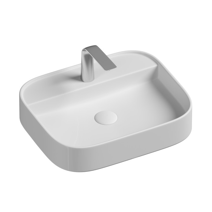 Ceramicanova раковина накладная element, cn6034 цвет: белый