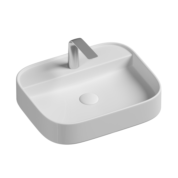 Ceramicanova раковина накладная element, cn6034 цвет: белый