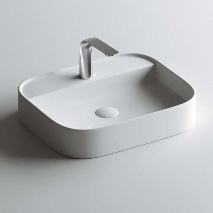 Ceramicanova раковина накладная element, cn6034 цвет: белый