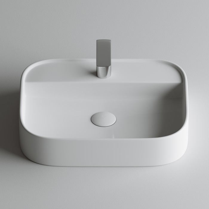 Ceramicanova раковина накладная element, cn6034 цвет: белый