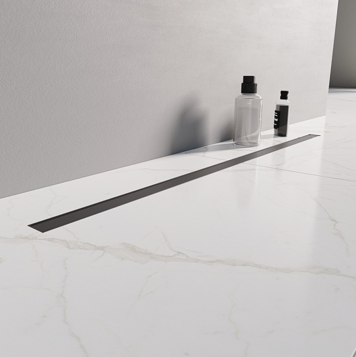 Душевой трап black mat 90 см, New trendy Visio slim, черный мат арт. OL-0079