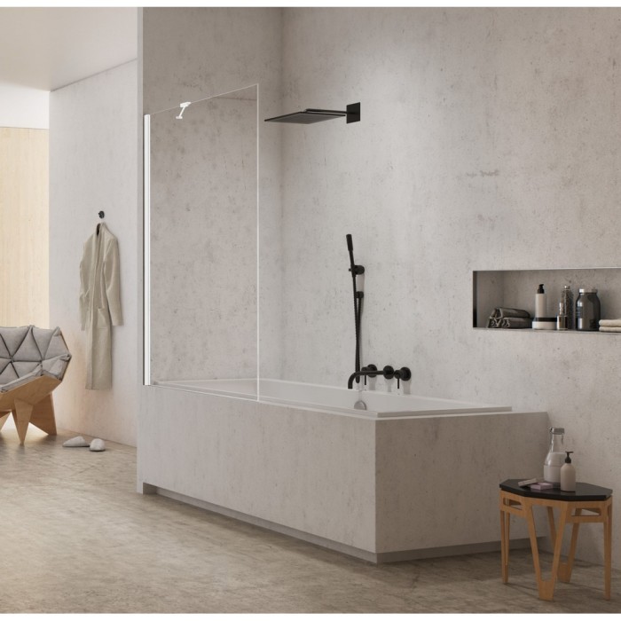 Шторка для ванны 50x150, New trendy New modus white, белый арт. EXK-2335