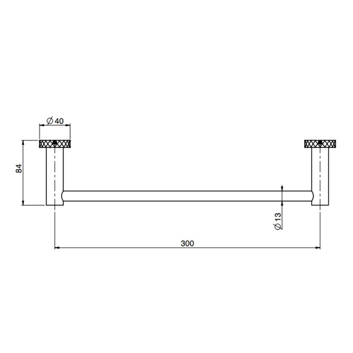 Fima Carlo Frattini полотенцедержатель 30см., подвесной, accessori, черный арт. f6000t/30xns
