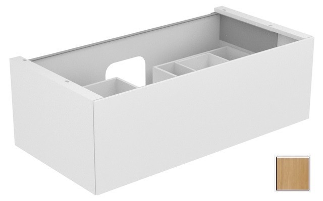 Keuco тумба подвесная под раковину с одним выдвижным фронтом, с внутренней светодиодной подсветкой, edition 11, дуб светлый арт. 31351 890100