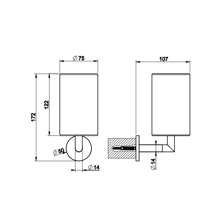 Gessi Стакан для зубных щеток настенный белый, Ingranaggio, 63807#031 цвет: хром