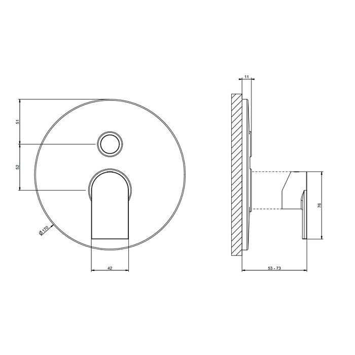 Gessi Смеситель для душа, встраиваемый, на 2 выхода, с переключателем ванна-душ, Emporio Via manzoni, 38656#149 цвет: finox brushed nickel