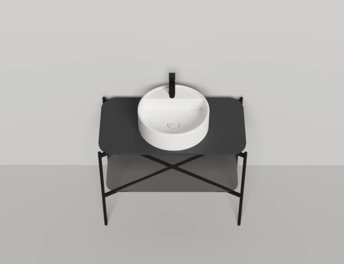 Salini консоль со столешницей grazia 1000, grazia, 27g110k цвет: черный