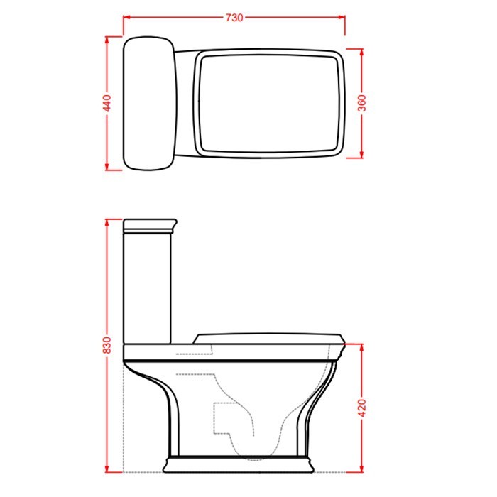 Бачок для напольного унитаза, Artceram Cartesio, CIC009 03 00 цвет: черный