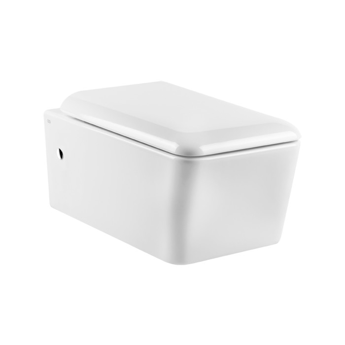 Gessi Унитаз подвесной 55.6х36.2см, в комплекте с сиденьем Soft Close, Rettangolo, 37573#518 цвет: белый