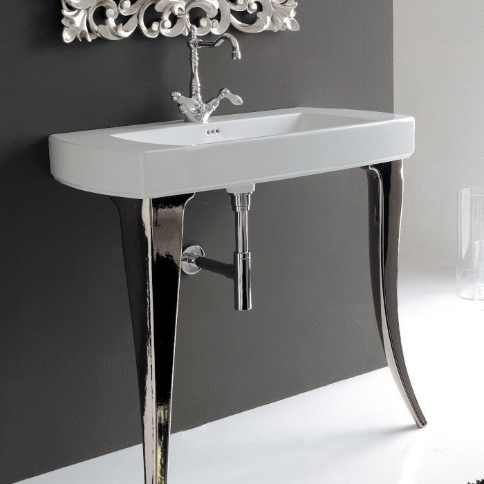 ArtCeram консоль под раковину, jzc002 51 00 jazz цвет: серебро