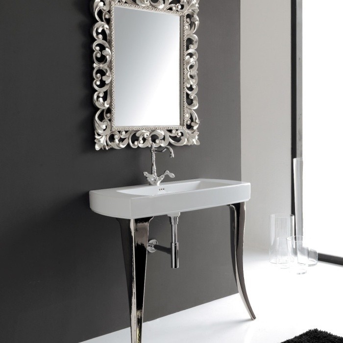 ArtCeram консоль под раковину, jzc002 51 00 jazz цвет: серебро