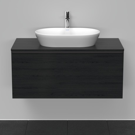 Duravit тумба подвесная под раковину 1000 мм х 550 мм и консолью, d-neo, de494801616 цвет: чёрный дуб
