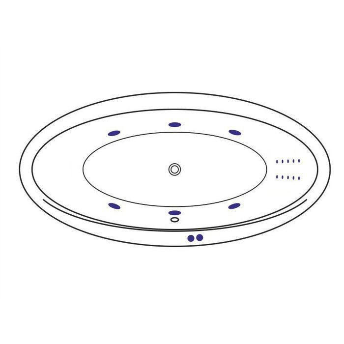 Ванна 190x95 line nano, Excellent Lumina, хром арт. WAEX.LUM19.LINENANO.CR