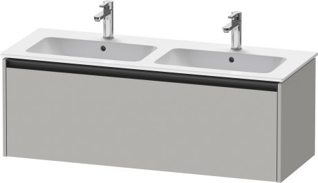 Duravit тумба подвесная под двойную раковину 480 мм х 1210 мм х 440 мм, ketho.2, k25066007070000 цвет: бетонно-серый матовый