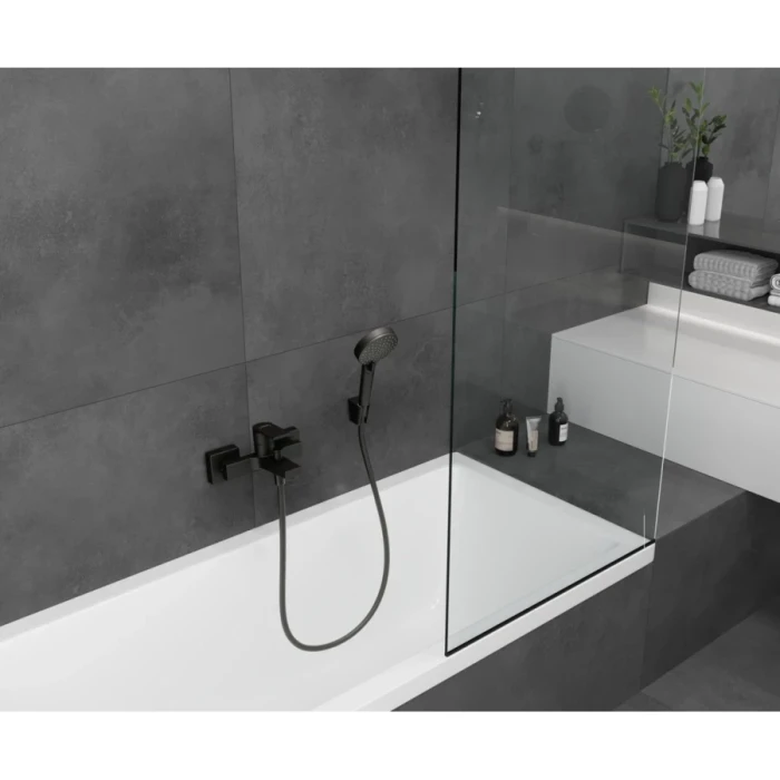 Hansgrohe смеситель для ванны, Vernis Shape, черный арт. 71450670