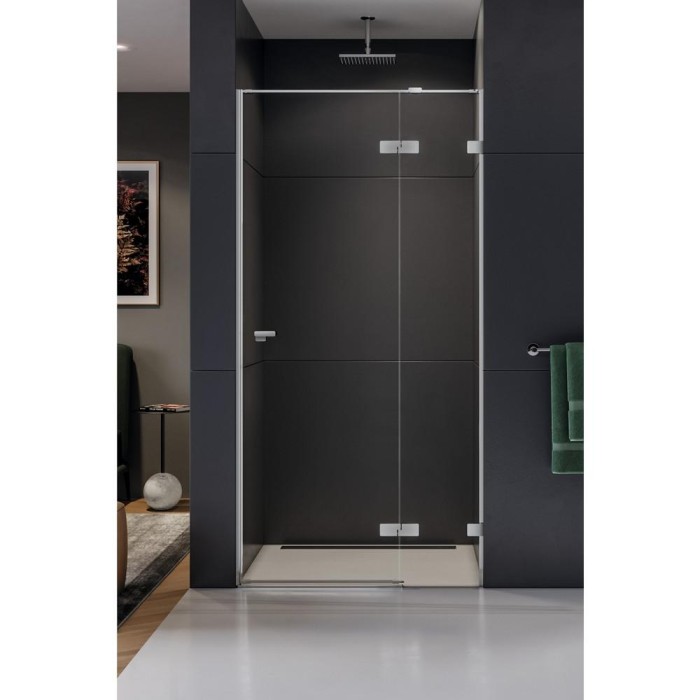 Дверь в нишу eventa r 100x200, New trendy Eventa chrome, хром арт. EXK-4455