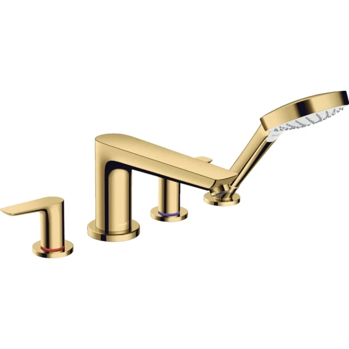 Hansgrohe смеситель на борт ванны, Talis E, золотой арт. 71748990