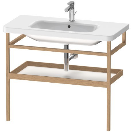 Duravit консоль под раковину с полочкой, durastyle, ds 9883 76 цвет: европейский дуб/белый матовый