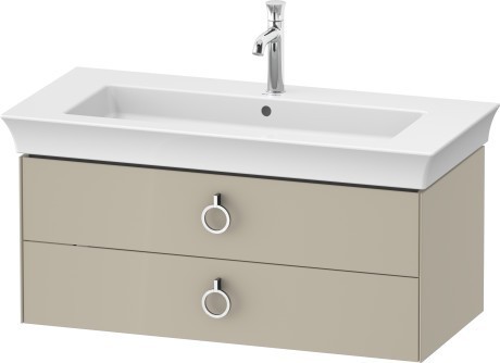 Duravit тумба подвесная 458 мм х 984 мм, white tulip, wt43520h3h3 цвет: тёмно-серый глянцевый