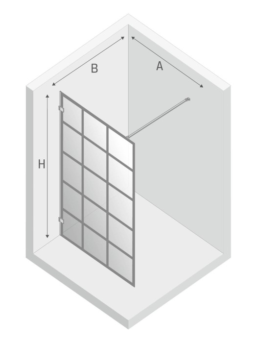 Душевое ограждение 70x200, New trendy Avexa white, белый арт. EXK-2982