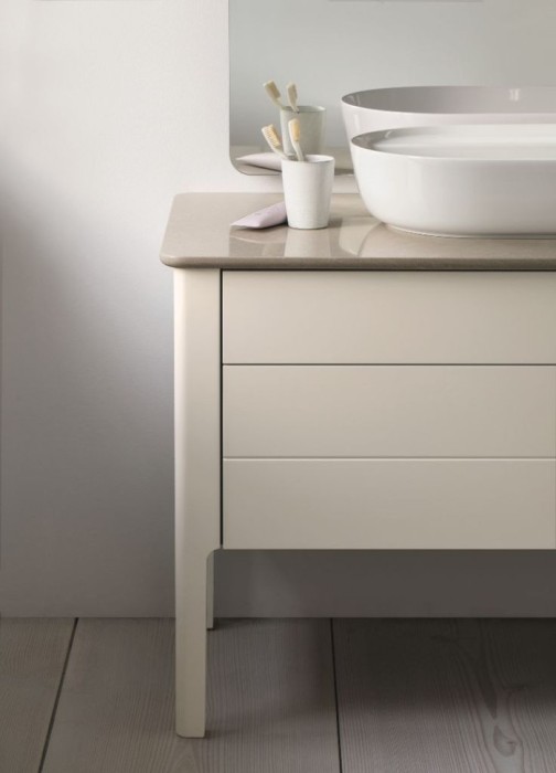Duravit столешница для раковины кварцевый камень структурный, luv, lu946502525