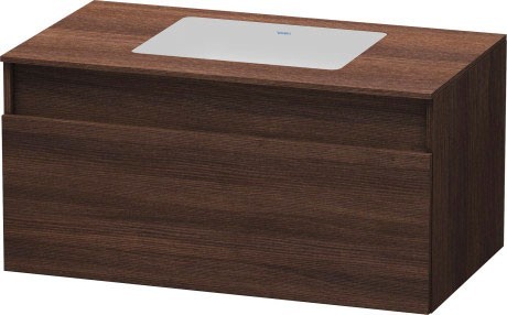 Duravit тумба подвесная под раковину, durastyle, ds688405353 цвет: каштан темный