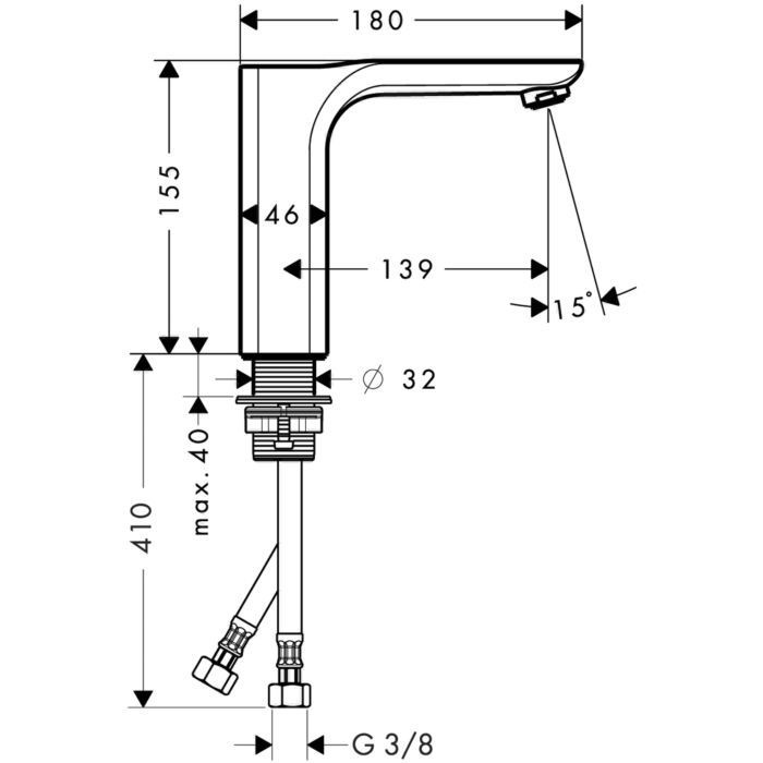 AXOR смеситель для раковины, Urquiola, хром арт. 11021000
