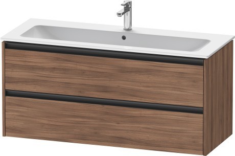 Duravit тумба подвесная под раковину 480 мм х 1210 мм х 550 мм, ketho.2, k25265079790000 цвет: орех натуральный