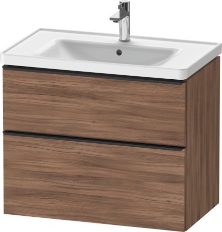 Duravit тумба подвесная под раковину 784 мм х 452 мм, d-neo, de435507979 цвет: орех натуральный