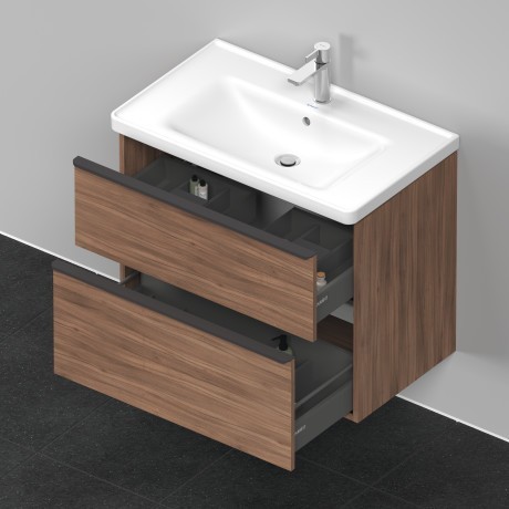 Duravit тумба подвесная под раковину 784 мм х 452 мм, d-neo, de435507979 цвет: орех натуральный
