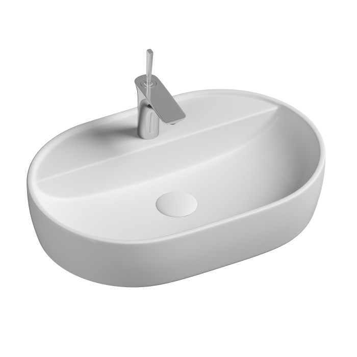 Ceramicanova раковина накладная element, cn6035 цвет: белый