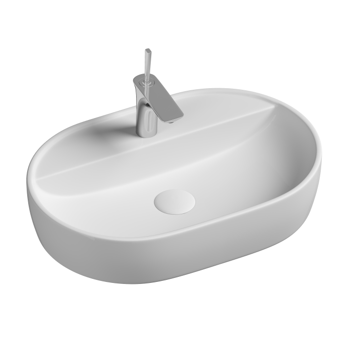 Ceramicanova раковина накладная element, cn6035 цвет: белый