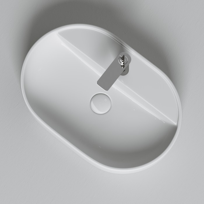 Ceramicanova раковина накладная element, cn6035 цвет: белый