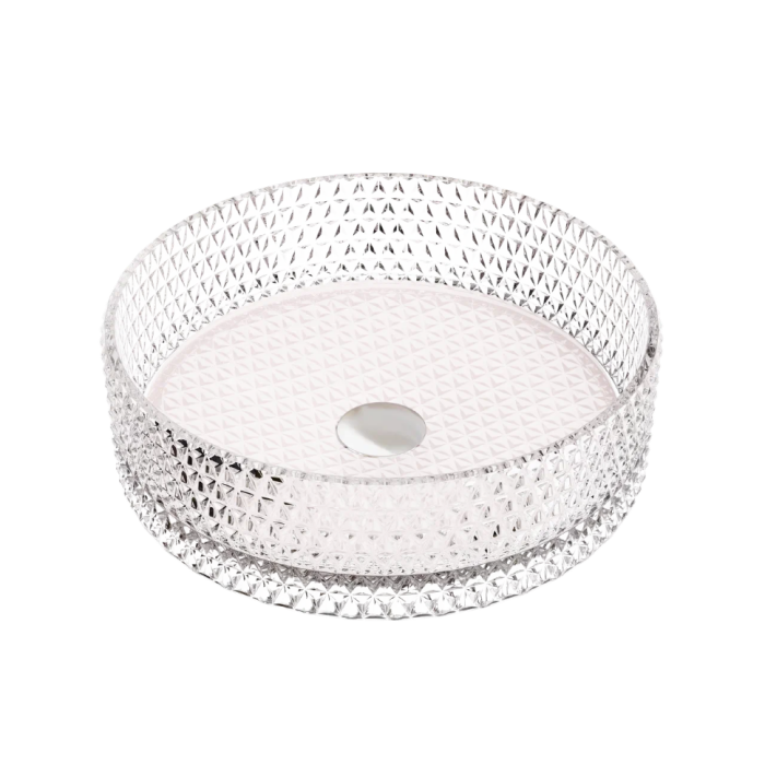 Ceramicanova раковина накладная cristal, cn6061 цвет: розовый