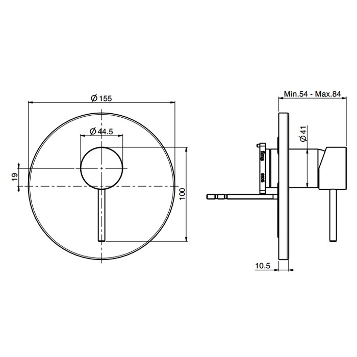Fima Carlo Frattini смеситель для душа, встраиваемый, spillo up, золото арт. f3039x1or