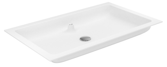 Keuco раковина встраиваемая для смесителя на 1 отверстие 805 мм х 49 мм х17 мм, plan, белый арт. 32960 318001